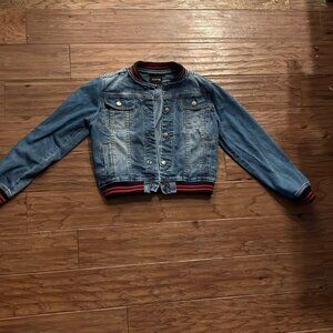 Joe’s Jean Denim Varsity Bomber Jacket Size S